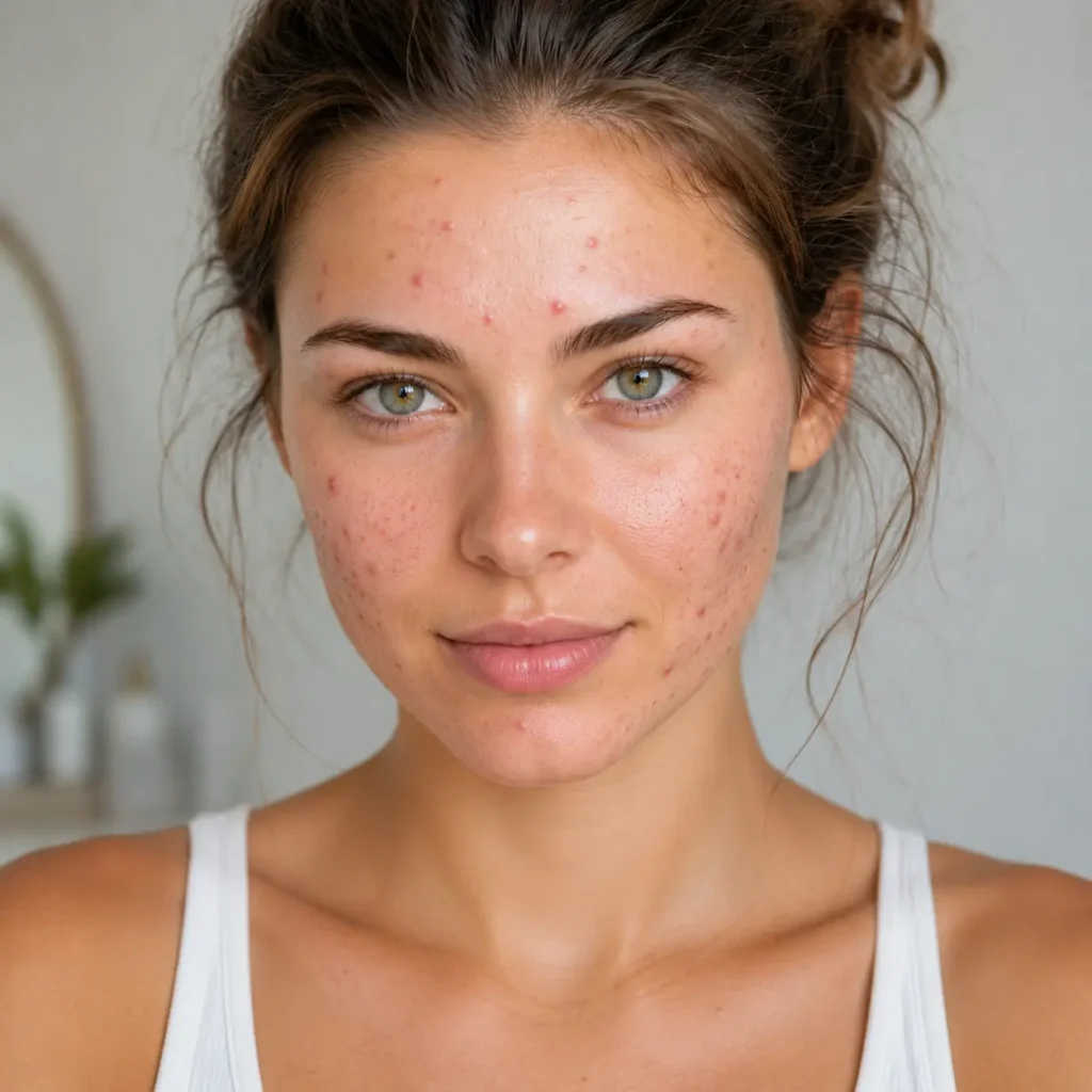 Acne, comedonen en puistjes op een onzuivere huid