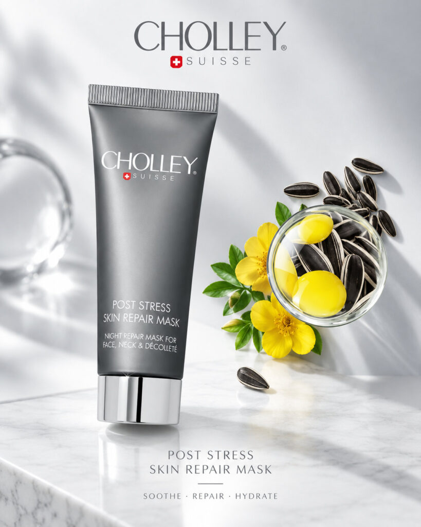 🌿 CHOLLEY® Post Stress Skin Repair Mask Intensieve verzorging voor de huid